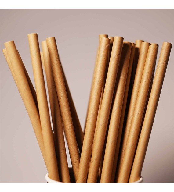 Enjoy&BeEco Słomka papierowa kraft 8mm 20cm (36/21/150)