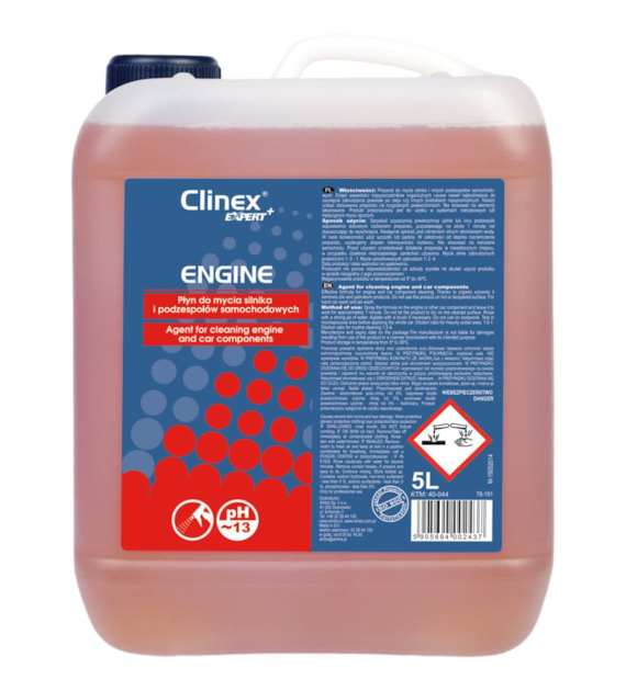 CLINEX EXPERT+ ENGINE Płyn do mycia silnika i podzespołów samochodowych 5L