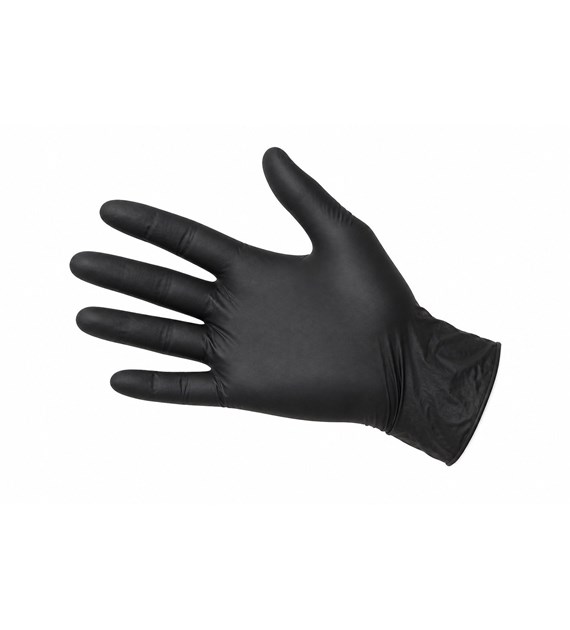 Rękawiczki nitrylowe XS CZARNE easyCARE (99/10/100)
