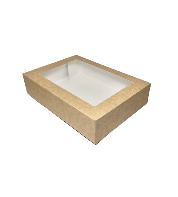 (SUP) Pudełko papierowe z oknem 260x190x60mm (80/100/1)