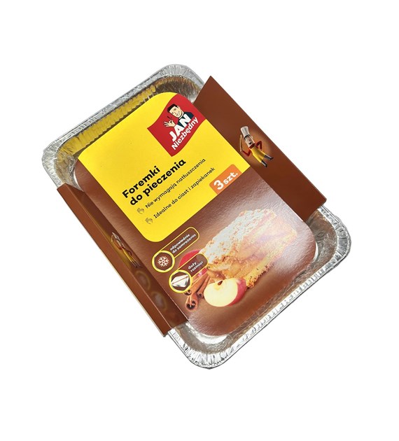 JAN NIEZBĘDNY Foremki aluminiowe 310x210x43mm (50/10/3)