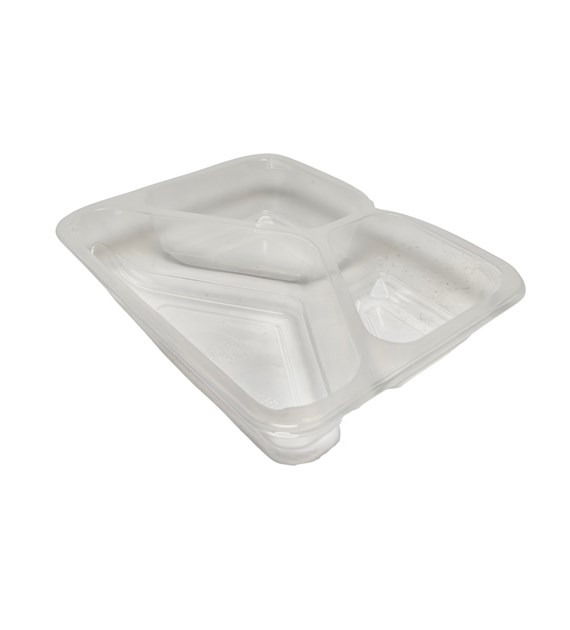 Pojemnik 9420C 227x178x50 560/340/250ml trójdzielny TRANSPARENTNY (16/8/40)