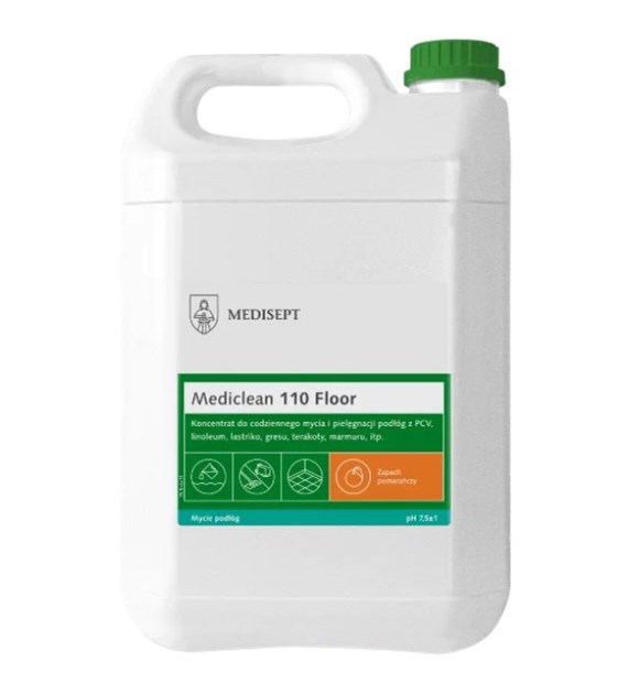 MEDISEPT Mediclean 110 Floor do mycia podłóg POMARAŃCZA 5L (_1/1)
