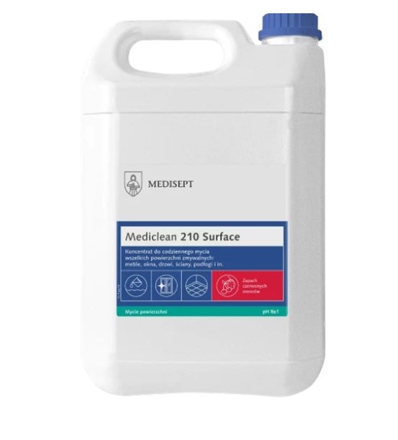 MEDISEPT Mediclean 210 Surface KONCENTRAT do powierzchni zmywalnych CZERWONE OWOCE 5L (_1/1)