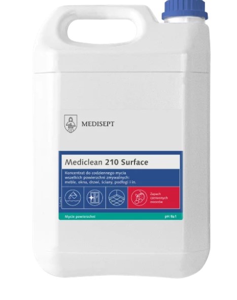 MEDISEPT Mediclean 210 Surface KONCENTRAT do powierzchni zmywalnych CZERWONE OWOCE 5L (_1/1)