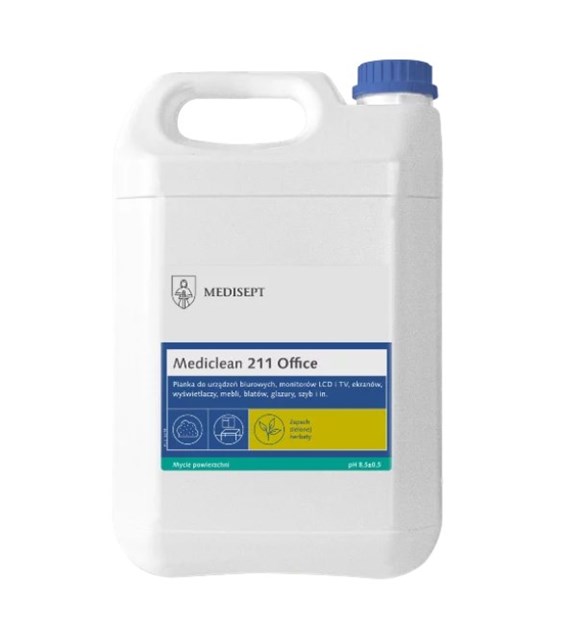 MEDISEPT Mediclean 211 Office do powierzchni zmywalnych ZIELONA HERBATA 5L (_1/1)