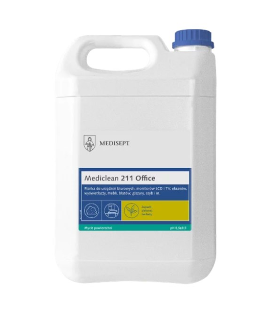 MEDISEPT Mediclean 211 Office do powierzchni zmywalnych ZIELONA HERBATA 5L (_1/1)