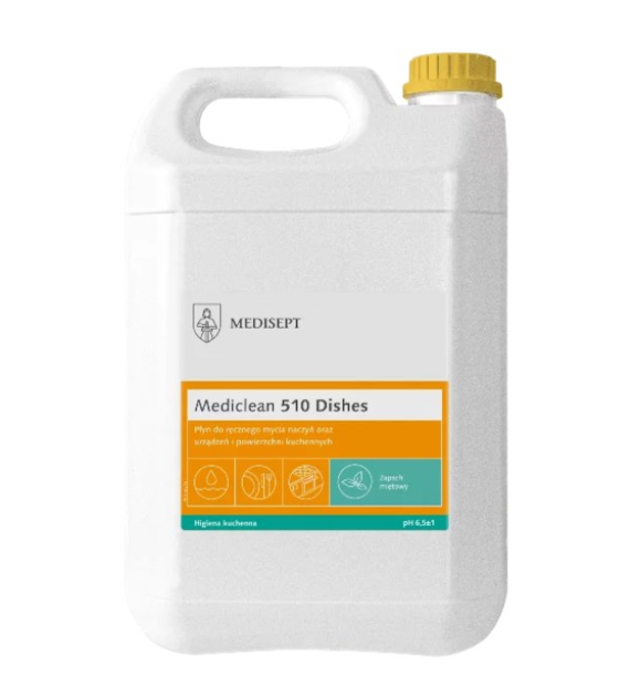 MEDISEPT Mediclean 510 Dishes do ręcznego mycia naczyń MIĘTA 5L (_1/1)