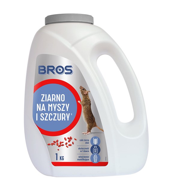 BROS Ziarno na myszy i szczury 1kg (_/6/1)