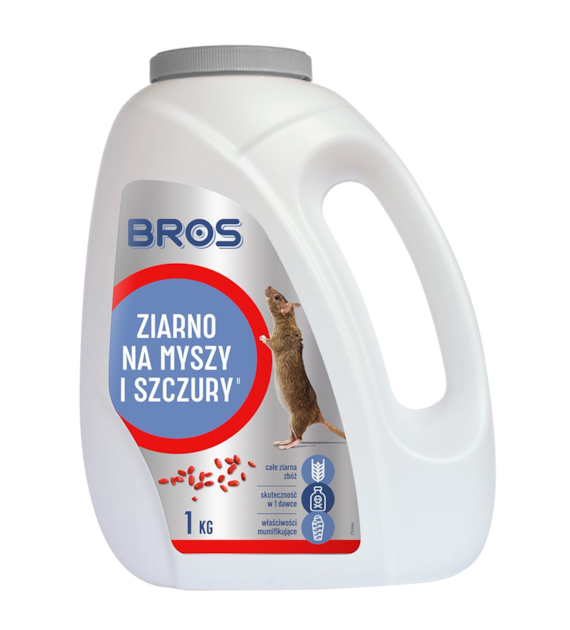 BROS Ziarno na myszy i szczury 1kg (_/6/1)