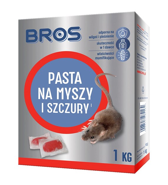 BROS Pasta na myszy i szczury 1kg (_/4/1)