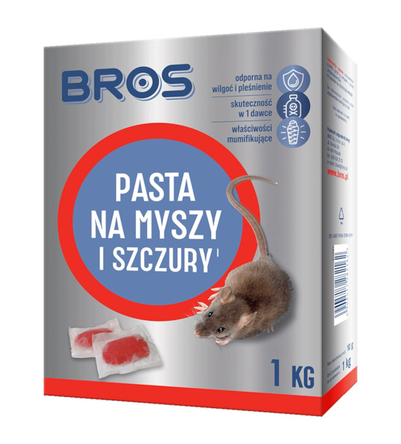 BROS Pasta na myszy i szczury 1kg (_/4/1)