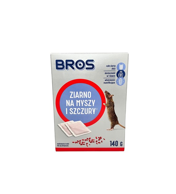 BROS ziarno na myszy i szczury 140g (_/12/1)