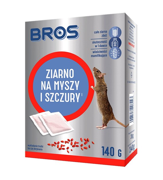 BROS ziarno na myszy i szczury 140g (_/12/1)