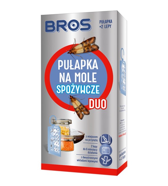 BROS Pułapka na mole spożywcze DUO + 2 wkłady (_/12/1)