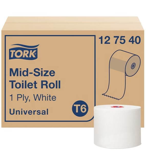TORK papier toaletowy MID-SIZE T6 135m 1-w (27rol)