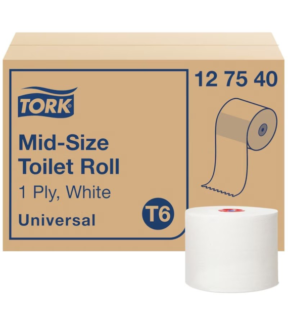 TORK papier toaletowy MID-SIZE T6 135m 1-w (27rol)
