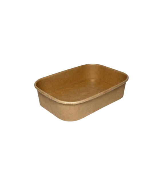 Pojemnik papierowy prostokątny KRAFT 172x120 500ml (30/6/50)