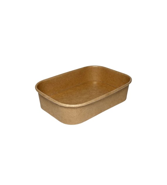 Pojemnik papierowy prostokątny KRAFT 172x120 500ml (30/6/50)