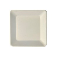 TALERZ Z TRZCINY CUKROWEJ KWADRATOWY MAŁY 15cm (_/10/50)
