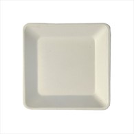 TALERZ Z TRZCINY CUKROWEJ KWADRATOWY MAŁY 15cm (_/10/50)