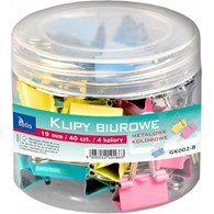KLIPS 19mm kolorowe 40szt