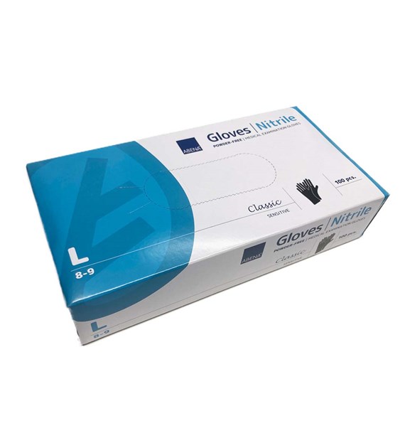 ABENA rękawiczki nitrylowe L CZARNE (_/10/100)