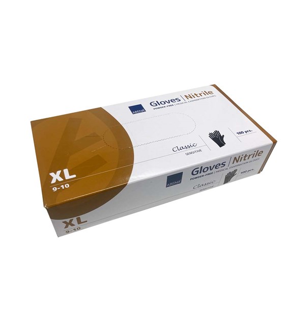 ABENA rękawiczki nitrylowe XL CZARNE (_/10/100)