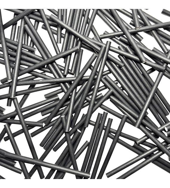 Słomki papierowe koktajlowe czarne 15cm 8mm (40/18/250)