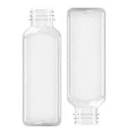 Butelka kwadratowa PET bezbarwna fi38mm 330ml T&M (24/1/100)