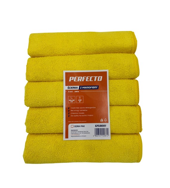 PERFECTO ścierka z mikrofibry 40x40 ŻÓŁTA (44/20/5)