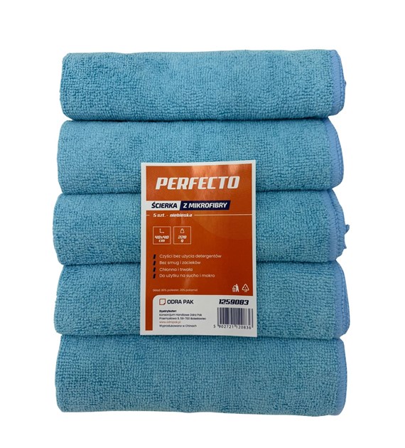 PERFECTO ścierka z mikrofibry 40x40 NIEBIESKA (44/20/5)