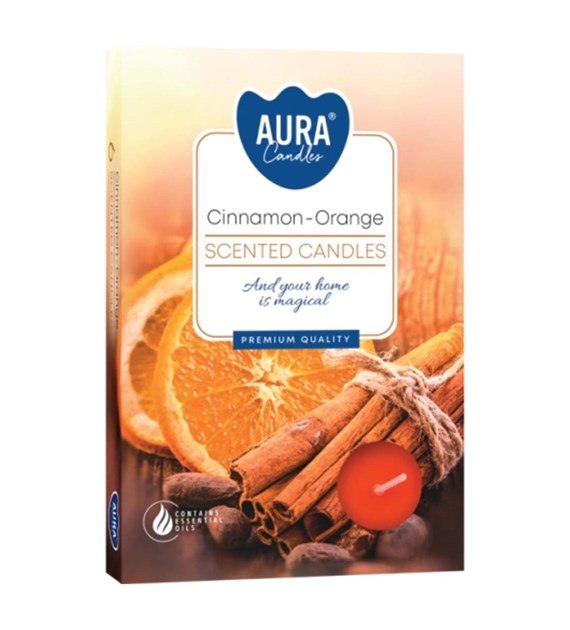 BISPOL Świeca podgrzewacz ''pomarańcza-cynamon'' (_/12/6)