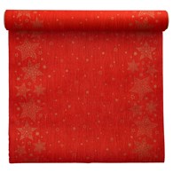 BIEŻNIK IMITUJĄCY TKANINĘ AIRLAID 3M/40cm Christmas Shine