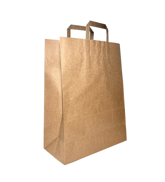 Torba SZARA z uchem płaskim 85g 320x160x420mm (36/1/250)