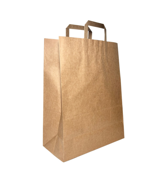 Torba SZARA z uchem płaskim 85g 320x160x420mm (36/1/250)