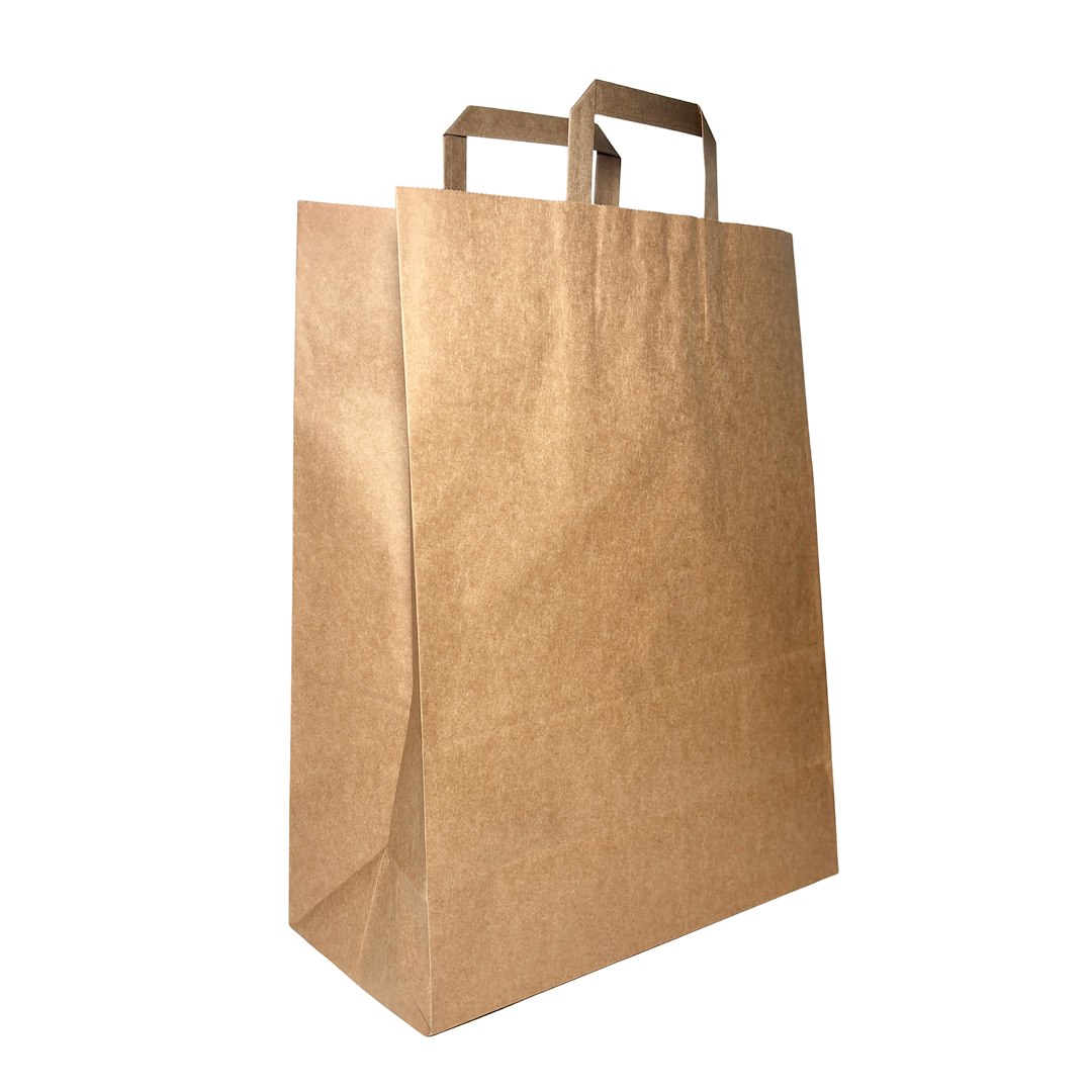 Torba SZARA z uchem płaskim 85g 320x160x420mm (36/1/250)