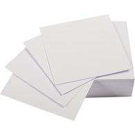 KARTECZKI KOSTKA BIAŁA NIEKLEJONA 85x85x70