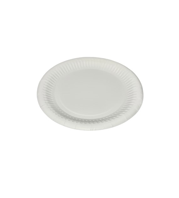 TALERZ PAPIEROWY biały 21cm (_/10/100)