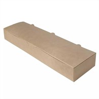 (EKO) PUDEŁKO NA ZAPIEKANKĘ BRĄZOWE 420x110x60mm (_/1/100)