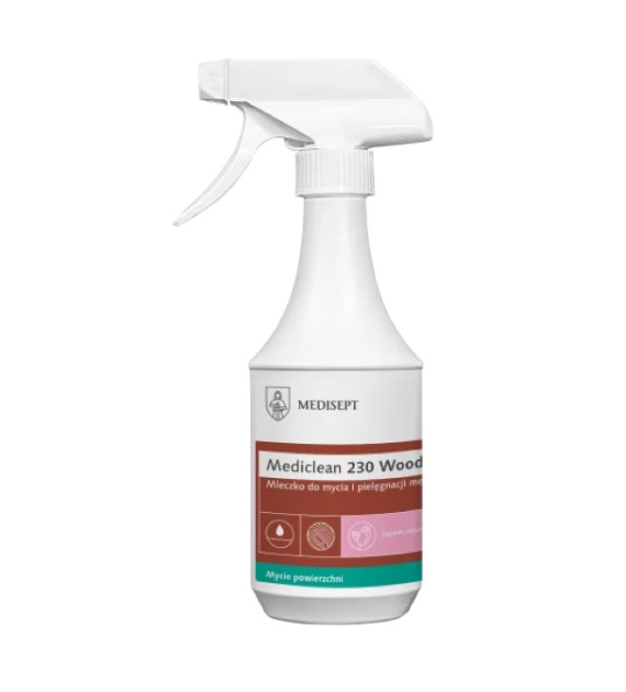 MEDISEPT Mediclean 230 Wood do pielęgnacji mebli drewnianych 500ml (_/12/1)