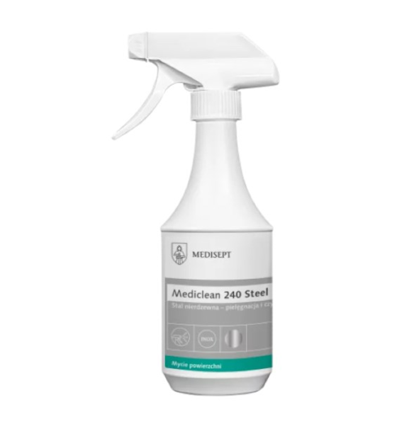 MEDISEPT Mediclean 240 Steel do czyszczenia stali nierdzewnej 500ml (_/12/1)