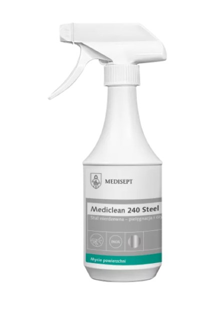 MEDISEPT Mediclean 240 Steel do czyszczenia stali nierdzewnej 500ml (_/12/1)