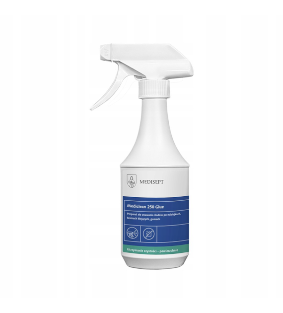 MEDISEPT Mediclean 250 Glue do usuwania śladów po naklejkach, gumach, pisakach 500ml (_/12/1)