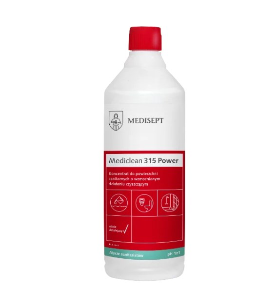 MEDISEPT Mediclean 315 Power koncentrat do mycia urządzeń sanitarnych 1L (_/12/1)