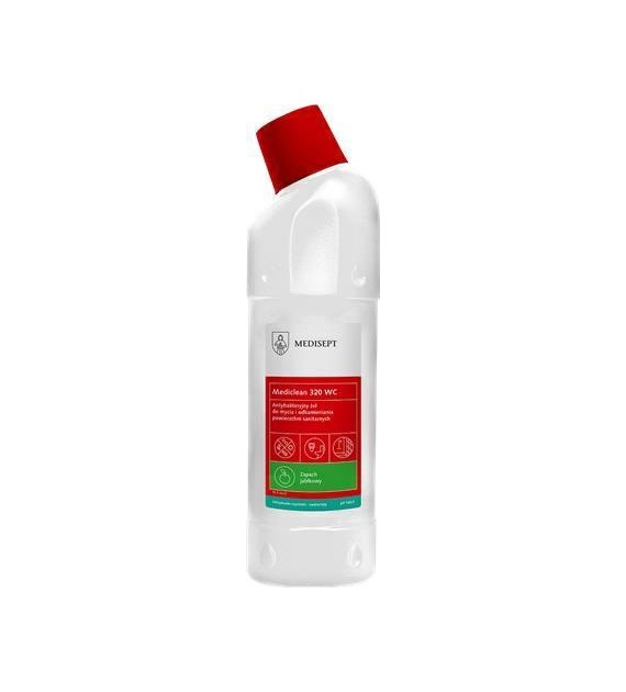 MEDISEPT Mediclean 320 WC żel do mycia i odkamieniania sanitariatów 750ml (_/12/1)