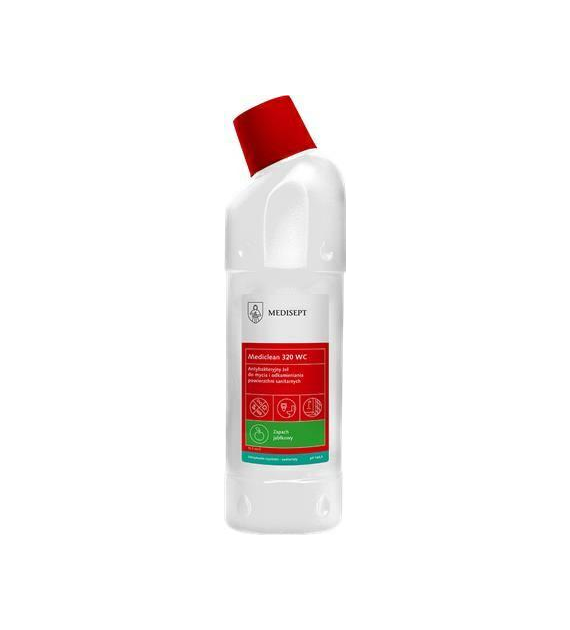 MEDISEPT Mediclean 320 WC żel do mycia i odkamieniania sanitariatów 750ml (_/12/1)