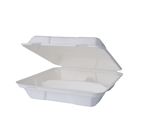 Wood Fiber MENUBOX Z PULPY DRZEWNEJ - 3-dzielny 24,3x24,3x7,5cm BIAŁY (96/4/50)