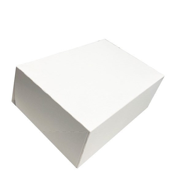 PUDEŁKO DO CIAST ZAMYKANE 250x180x100 BIAŁE (_/10/15)