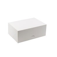 PUDEŁKO DO CIAST ZAMYKANE 250x180x100 BIAŁE (_/10x15/1)